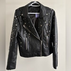 Blank NYC Black Studded Leather Jacket